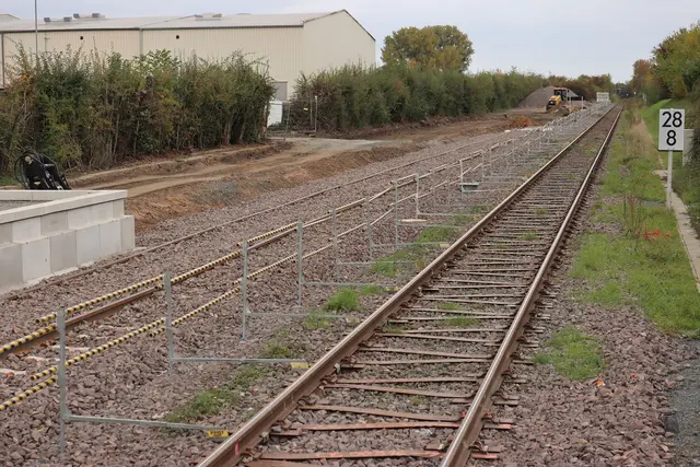 Bahntrasse in Rodheim am 10. Oktober 2025