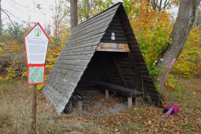 Schutzhütte Margarethenschlucht an dem Meiseberger Weg 