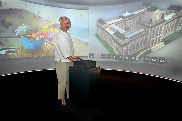 Museumsdirektorin Prof. Dr. Katja Lembke stellt den neuen „WeltenRaum“ vor