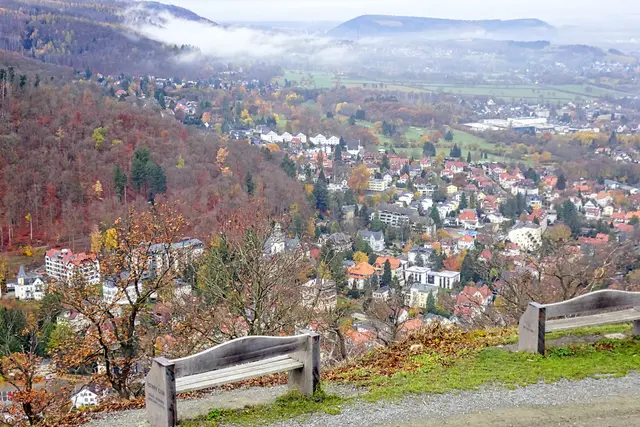 Blick vom Burgplateau auf Bad Harzburg