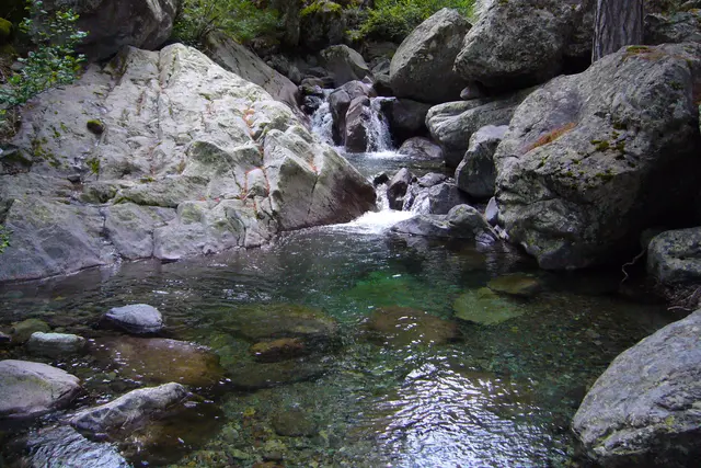 Natürlich gehört ein Bad in den Gumpen dazu. 