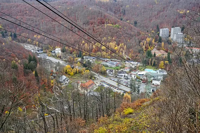 Blick von der Bergstation auf Bad Harzburg