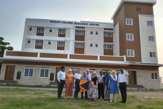 Die Augsburger Kolping Delegation besuchte auch das neue Kolping Bildungszentrum in Kanchipuram. 