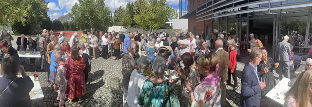 Nach der Matinee treffen sich MusikerInnen und Besucher zum Austausch