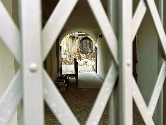 Offenbar wurde dort gearbeitet, denn sonst ist der Blick versperrt:). 