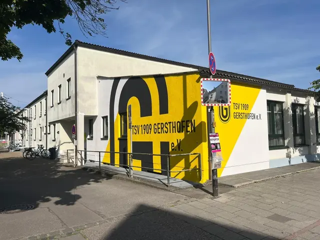 Die Fassade des TSV Gersthofen erstrahlt in neuem Glanz - einheitlich und zeitgemäß! | Foto: TSV 1909 Gersthofen e.V.