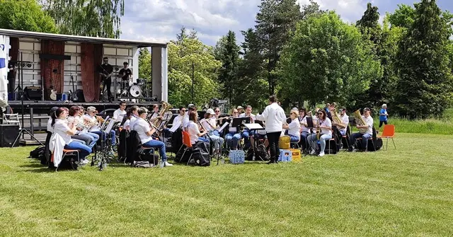 Die Blasharmoniker bei "Gersthofen läuft"