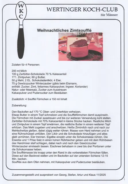 Rezept zu Weihnachtliches Zimt Souffle. | Foto: Klaus Hill