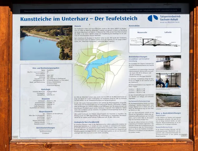 Info Tafel am Teufelsteich (Archivbild)