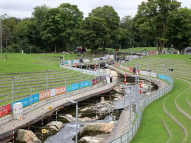Olympiakanal in Augsburg ohne Wasser | Foto: Marianne Stenglein