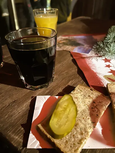 Vegetarische Fettschnitte ... mir hat's geschmeckt. 
