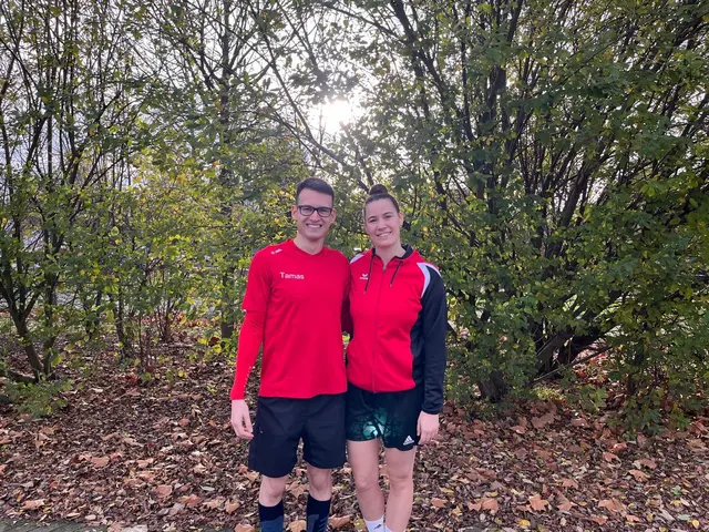 Tamàs Oroszlamos und Samantha Borkowski bei den Deutschen Kurzbahnmeisterschaften der Masters.