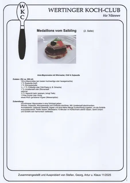 Rezept zur Wassabicreme, kreiert von Stefan Kaiser. | Foto: Klaus Hill