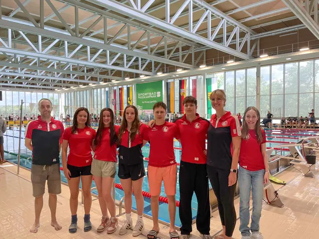 Teilnehmer:innen der Süddeutschen Meisterschaften | Foto: Schwimmteam Neusäß