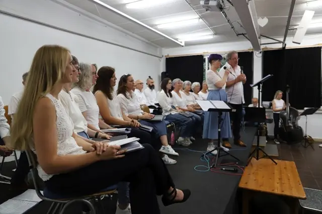 Der Chor „Cantiamo“ unter Leitung  von Jürgen Scholz gab am 11. Juni ein begeisterndes Konzert mit Schlagern aus  den 50er Jahren bis heute. | Foto: Kunstverein Schwabmünchen