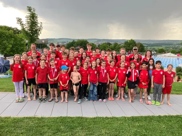 Alle Wettkampfmannschaften beim Clubvergleichswettkampf in Donauwörth. | Foto: Schwimmteam Neusäß