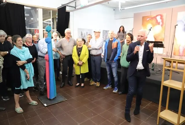 Das Lob von Bürgermeister Müller gilt dem Internationalen Symposium. | Foto: Kunstverein Schwabmünchen