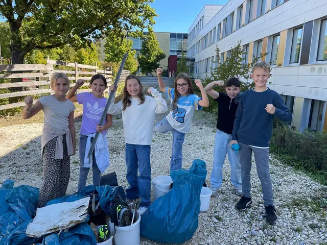 Stark war der Einsatz der Schüler bei der Müllsammelaktion „World Cleanup macht Schule“. | Foto: Jutta Reiter