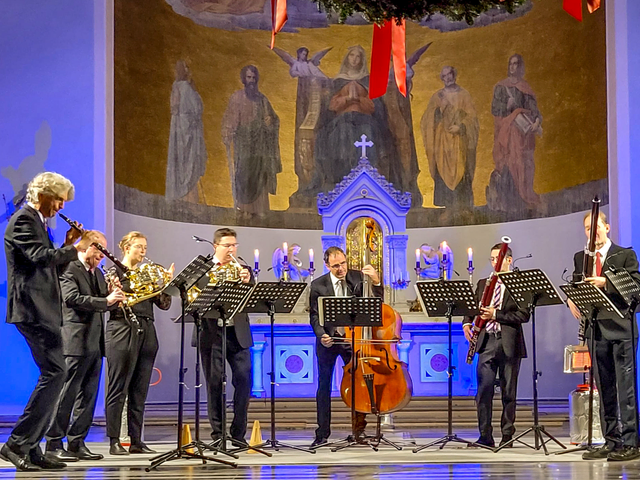 Friedberger Advent 2025 -Die Bläser der Berliner Philhamoniker beim Konzert in der Stadtpfarrkirche St. Jakob (Archivbild) | Foto: FSeventfoto