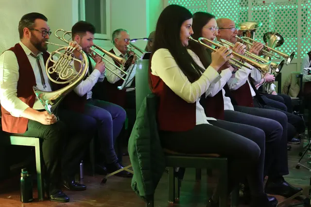 Teil des Posaunenchors in Erksdorf
