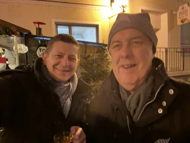 Freuten sich über den tollen Anklang (v.l. 2. Vorstand Michael Kreutmayr und 1. Vorstand Heinz Mannweiler)