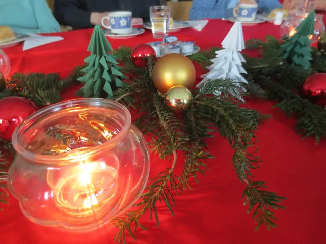 Die Tischdekoration war wieder sehr gelungen.