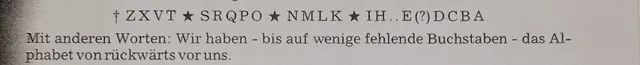 Die Inschrift der Alphabetglocke von Battenfeld