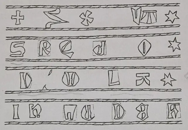 Die Inschrift der Alphabetglocke von Battenfeld