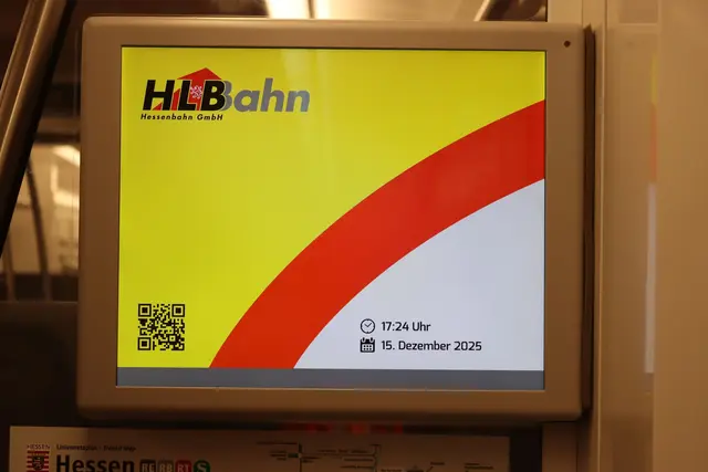 Die Anzeige verrät nicht, wohin die Reise geht.