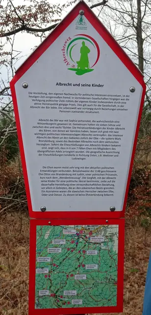 Nummer 3 der 12 Info Tafeln am Albrechtsweg 