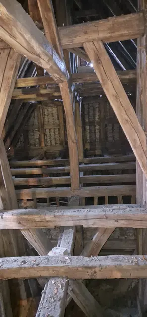 Blick auf das Fachwerk 