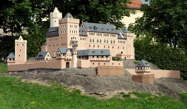 Modell der Burg Anhalt