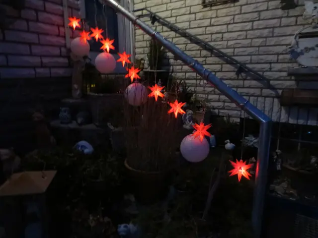 Treppengeländer mit Sternchen. | Foto: Das sind meine Bilder