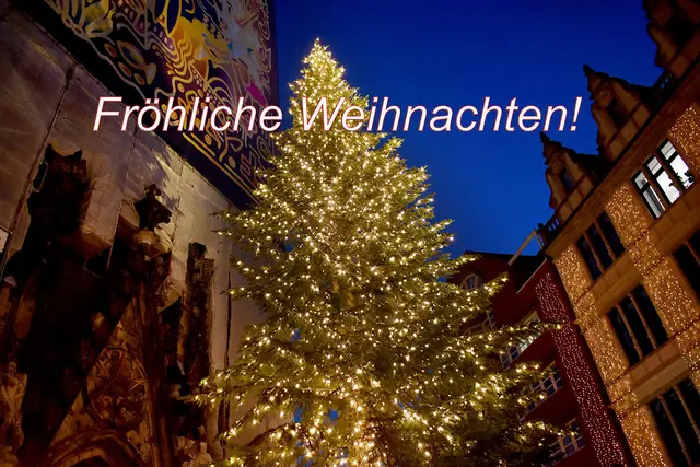 Der Weihnachtsbaum an der Marktkirche in Hannover