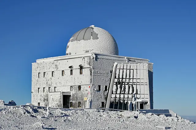 Eisige Landschaften auf dem Gipfel des Brockens