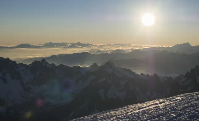 Bis ins Tal wird es ein extrem langer Abstieg werden. Aber es war ein großartiges Erlebnis.  | Foto: Markus Wolter
