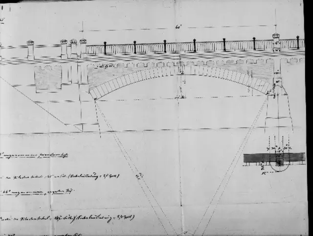 Vor dem Bau der neuen Brücke