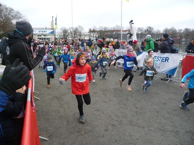 Start zum Kinderlauf über 0,6 Kilometer und 1,2 Kilometer.

