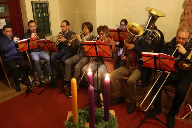 Posaunenchor bei der Adventsandacht am 10.12.2025