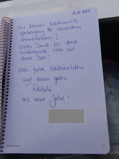 Das Gästebuch war fast voll.