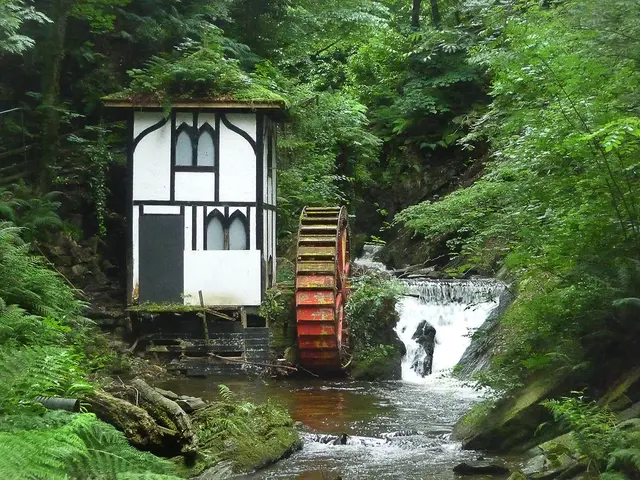 Wasserrad im Groudle Glen auf der Isle of Man
