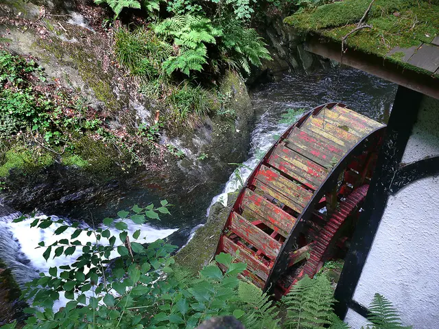 Wasserrad im Groudle Glen auf der Isle of Man