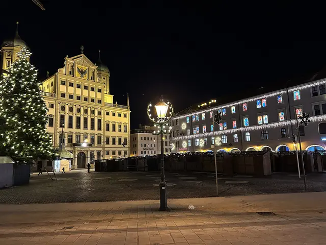 Erster Eindruck vom Rathaus am Silvesterabend