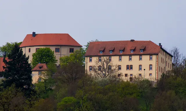 Blick zum Schloss Reichenberg
