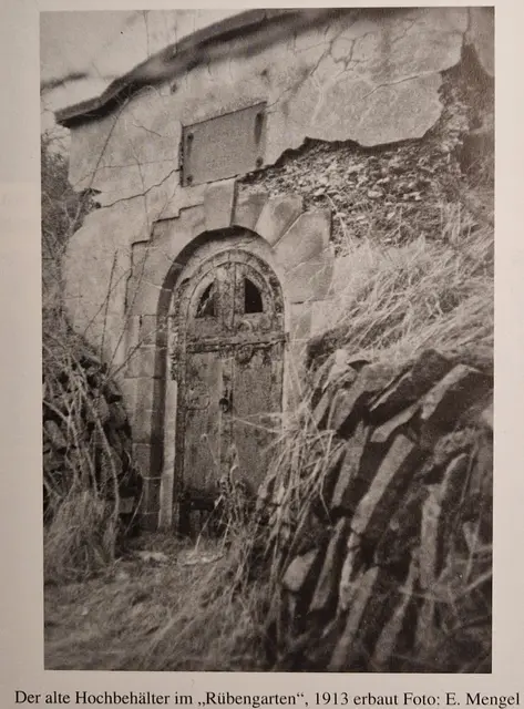 Hochbehälter im Rübengarten - Bild 1992 - gebaut 1913