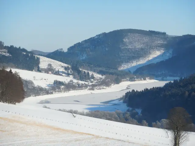 Blick auf den winterlichen Diemelsee am 21.01.20217 gegen 12 Uhr. | Foto: M. A.