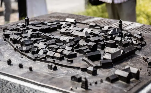 Modell der historischen Stadt Zülz-Biala