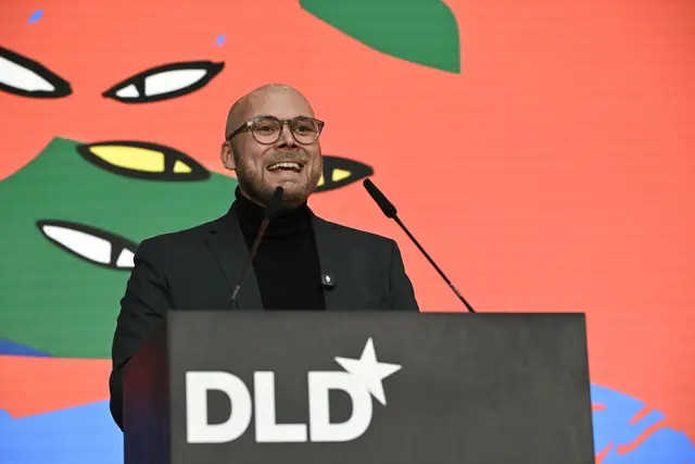 Dr. Fabian Mehring auf der DLD-Konferenz  | Foto: Bayerisches Staatsministerium für Digitales