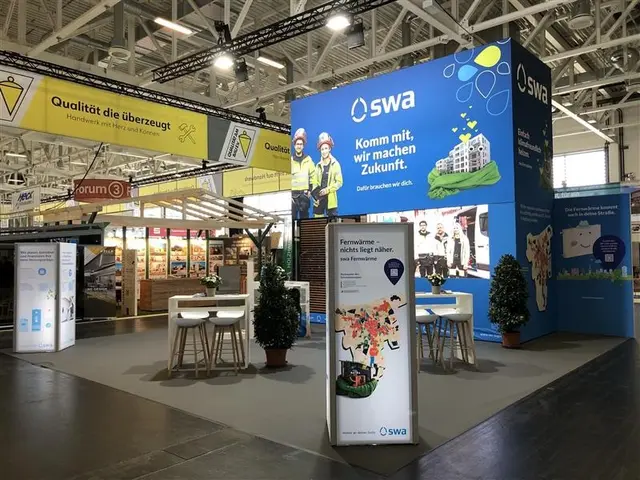 Die Stadtwerke Augsburg (swa) informieren bei der A\FAIR und bei der Volt Future Mobility über Fernwärme, Energiedienstleistungen, eMobilität und Karrierechancen. | Foto: swa/Sebastian Hirschmiller