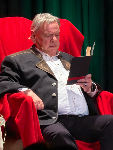 Friedberger Advent 2025 - Franz Scherer liest Ludwig Thomas "Heilige Nacht" - musikalisch umrahmt von der Harfenistin Angelika Bubmann | Foto: Martin Scherer, FSeventfooto